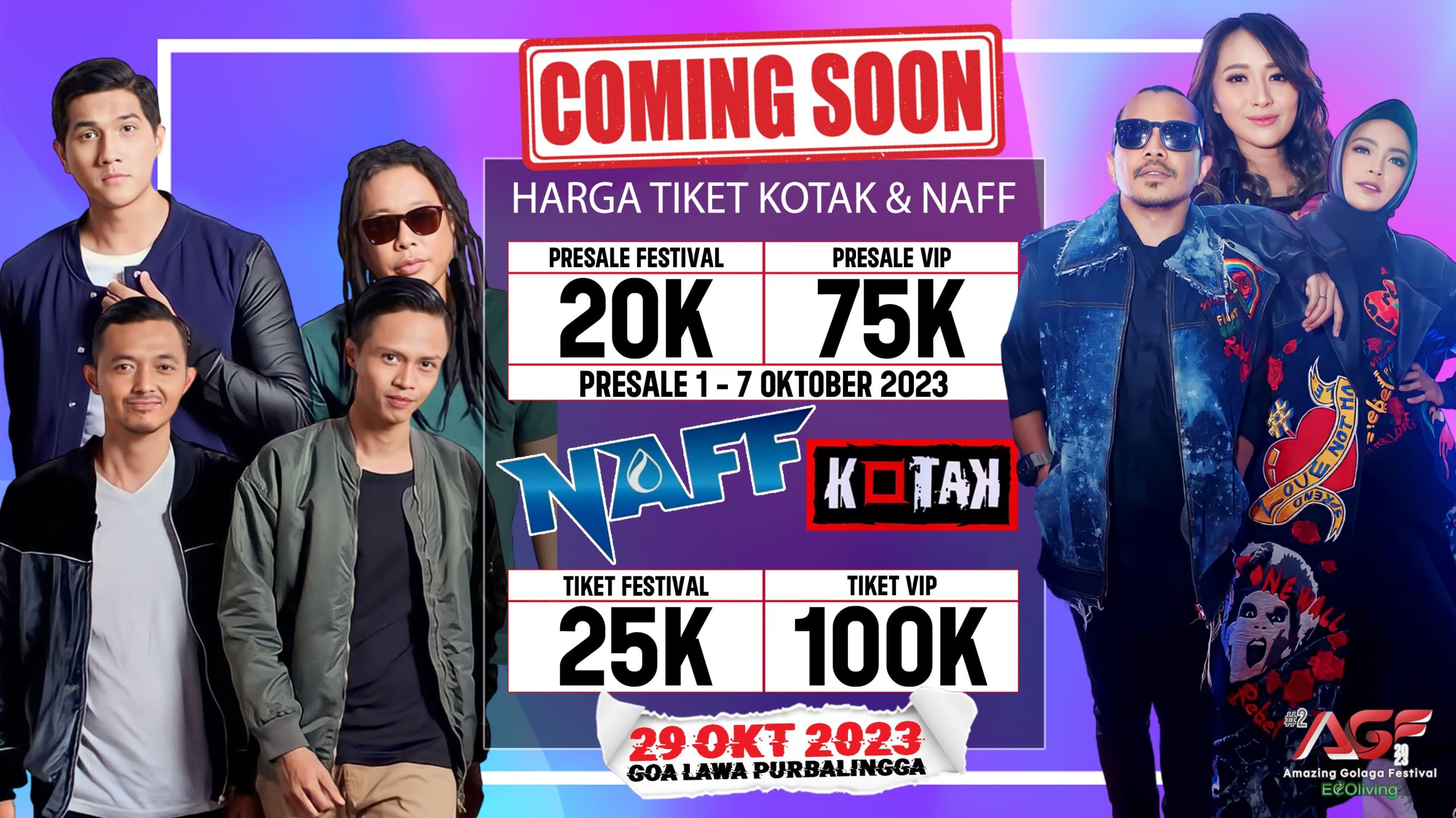 Nonton Konser Kotak Bareng Naff di Goa Lawa Purbalingga,  Ini Jadwal dan Harga Tiketnya