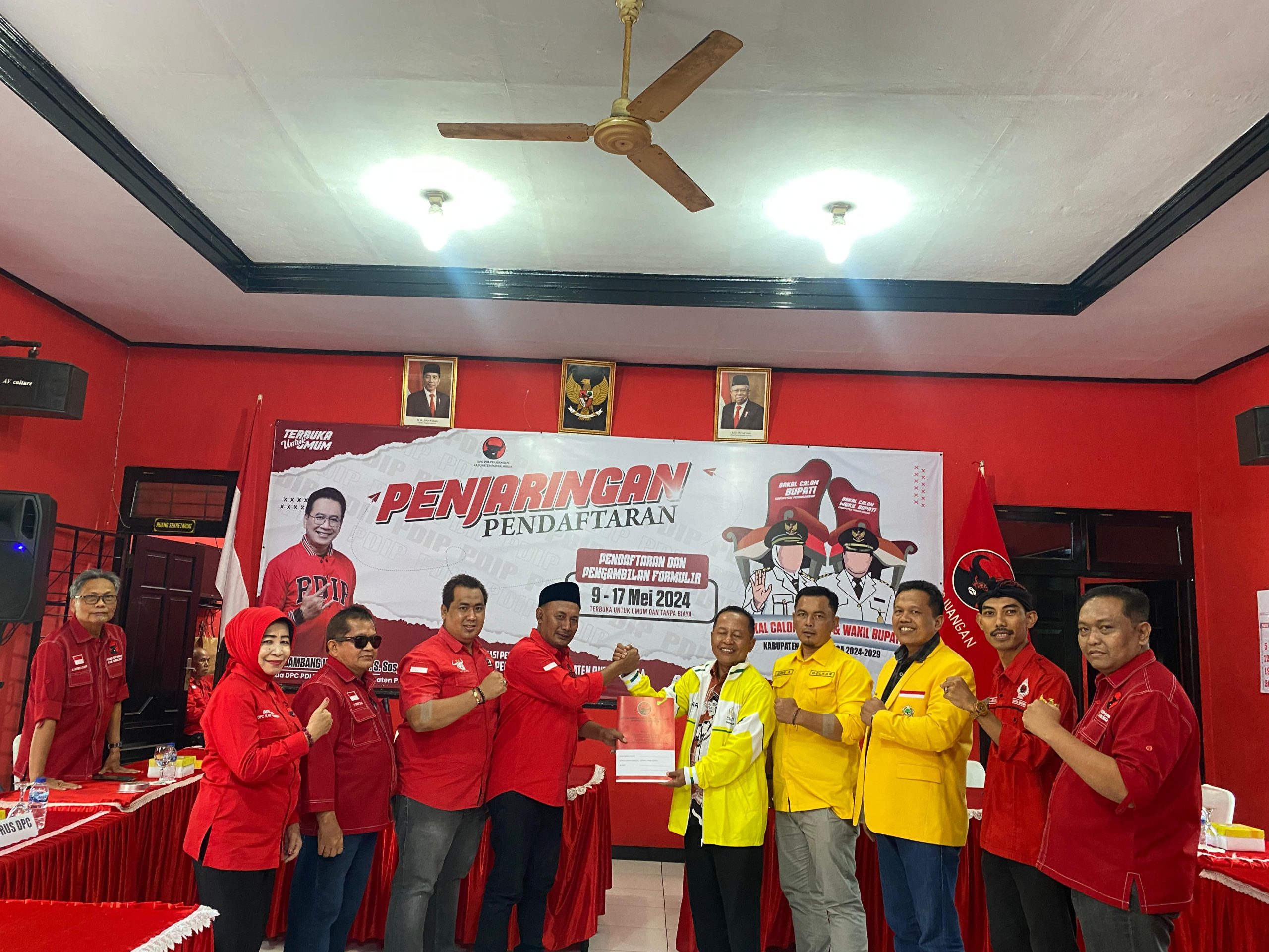 Ketua Golkar Purbalingga Kirim Utusan Ambil Formulir Cawabup ke PDIP