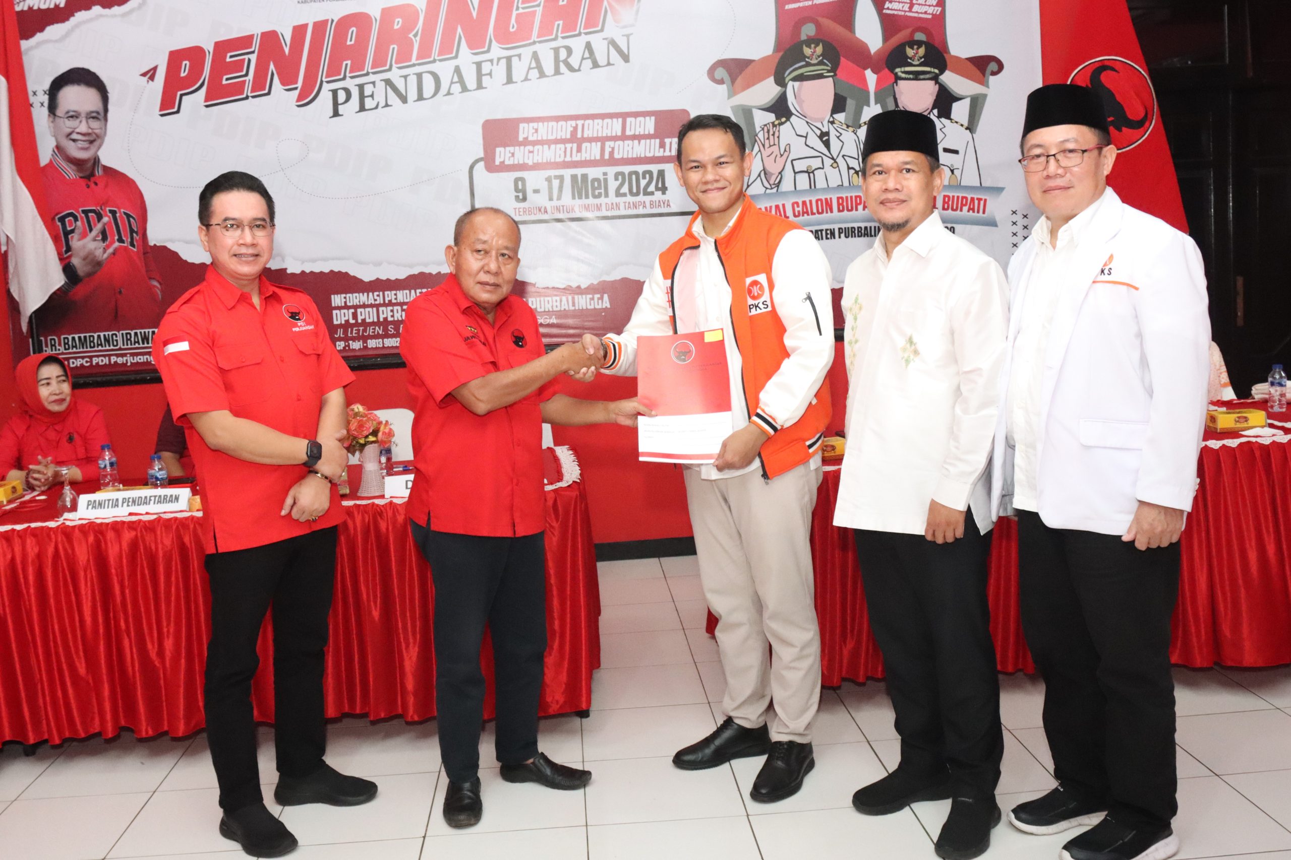 Ketua DPC PPP dan Kader PKS Kembalikan Formulir Cawabup ke PDIP Purbalingga