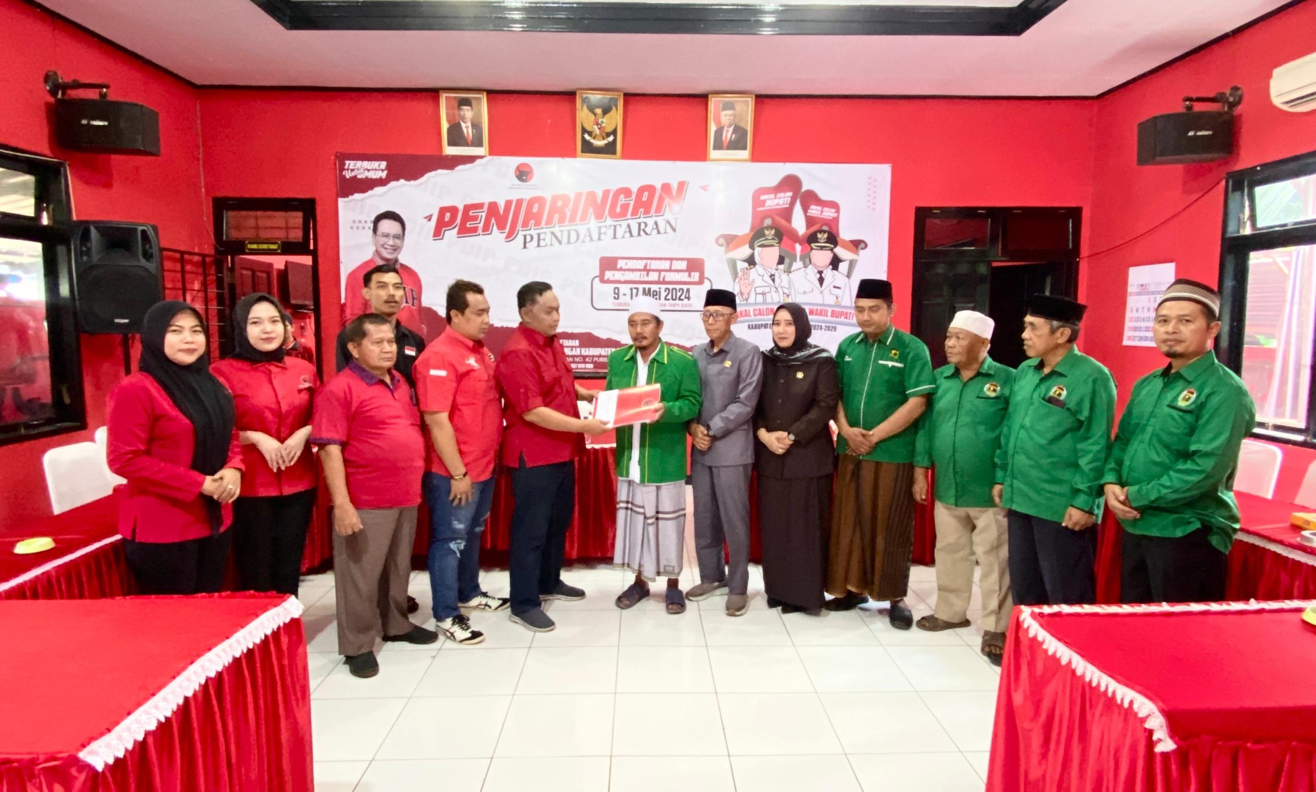 Ketua DPC PPP  Ambil Formulir Cawabup  ke DPC PDIP Purbalingga
