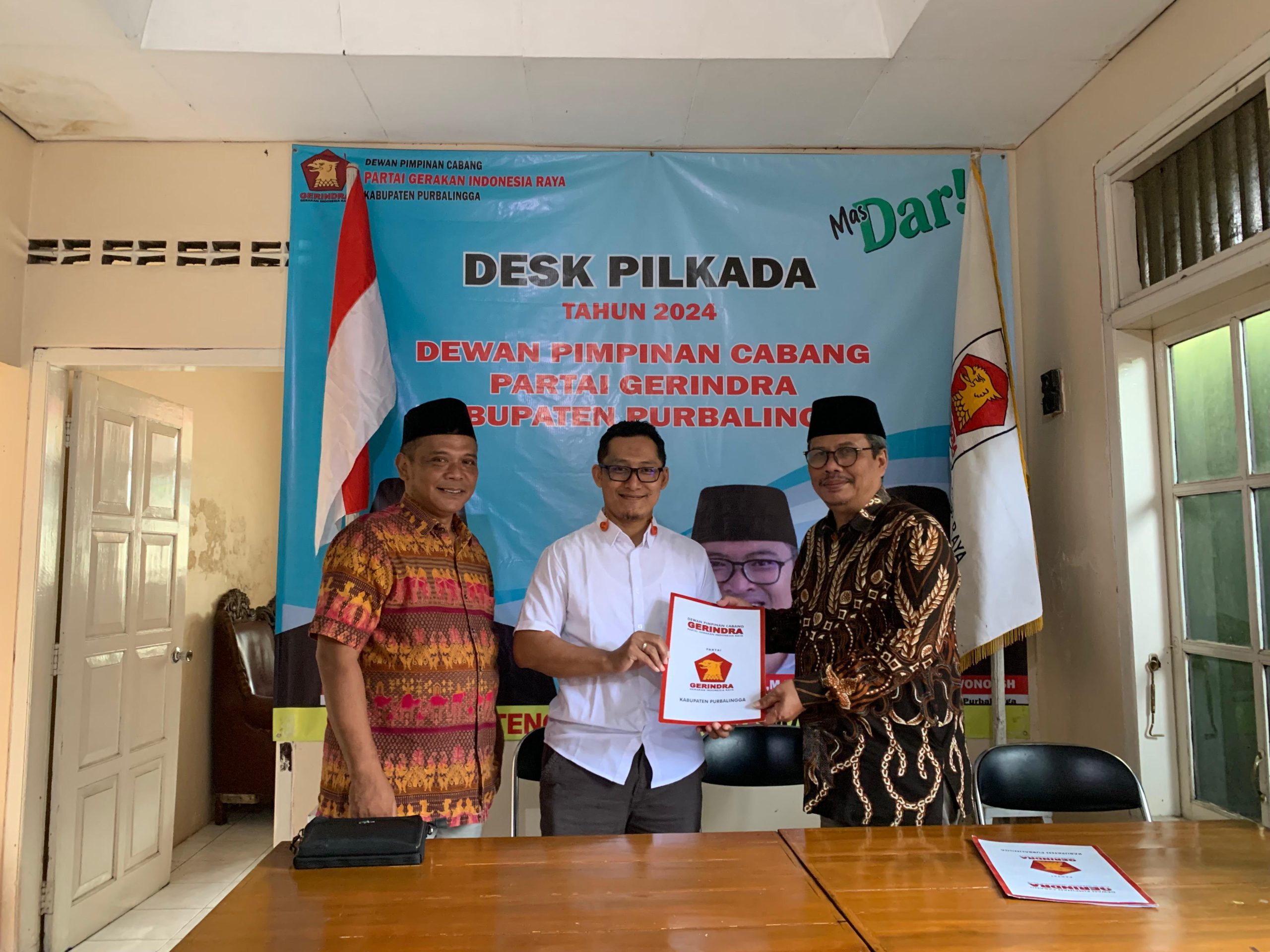 Jelang Pilkada Purbalingga, Mas Fahmi Ambil Formulir Bacawabup ke Gerindra