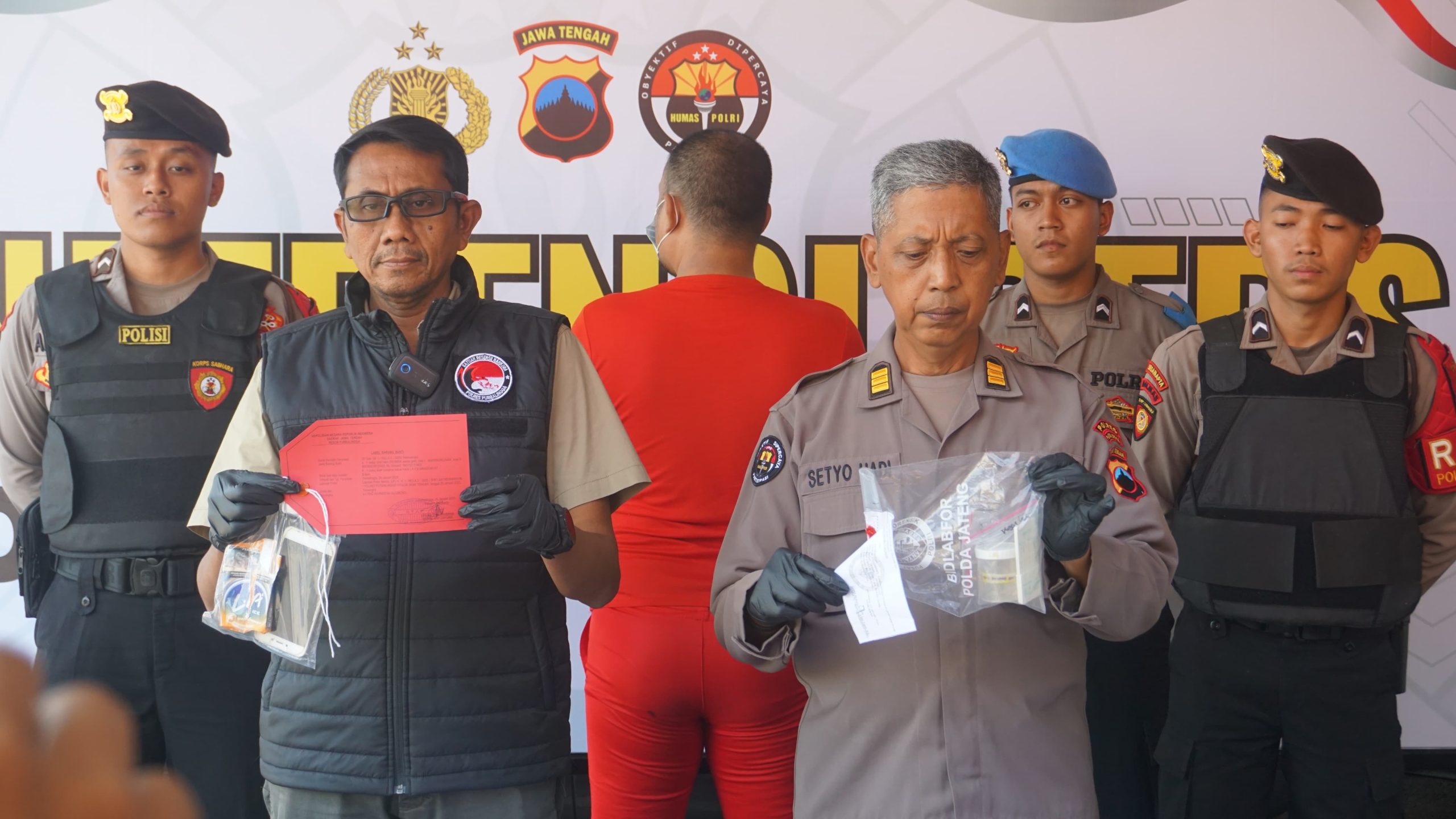 Seorang Pria Diamankan Satresnarkoba Polres Purbalingga Usai Ambil Paket Sabu