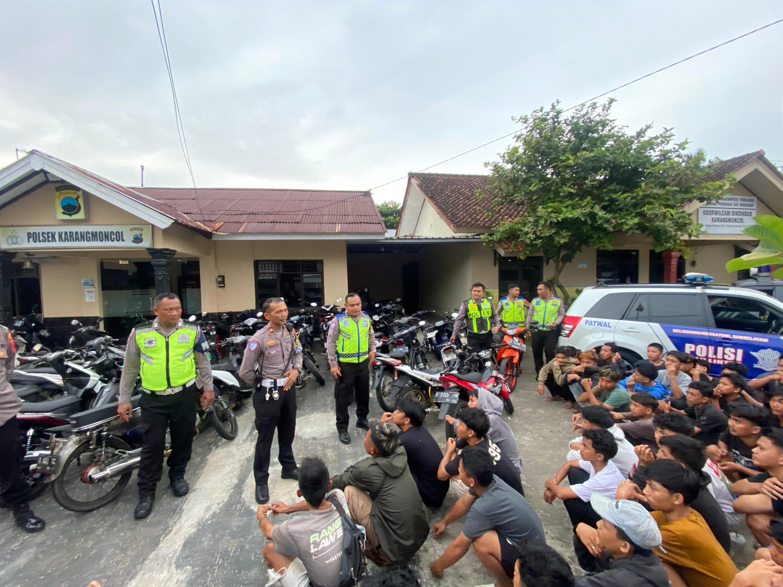 44 Sepeda Motor Terjaring Razia di Lokasi Balap Liar Karangmoncol