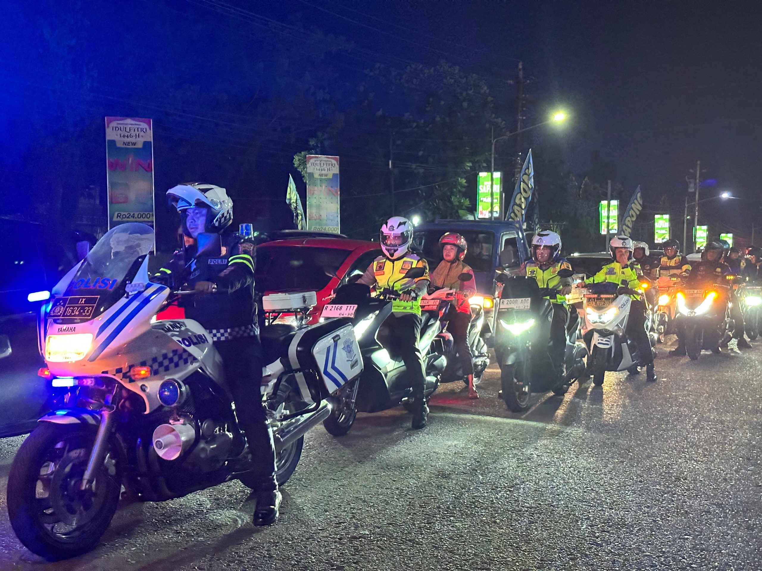 Kapolres Purbalingga Patroli Pantau Jalur Mudik dan Pusat Keramaian