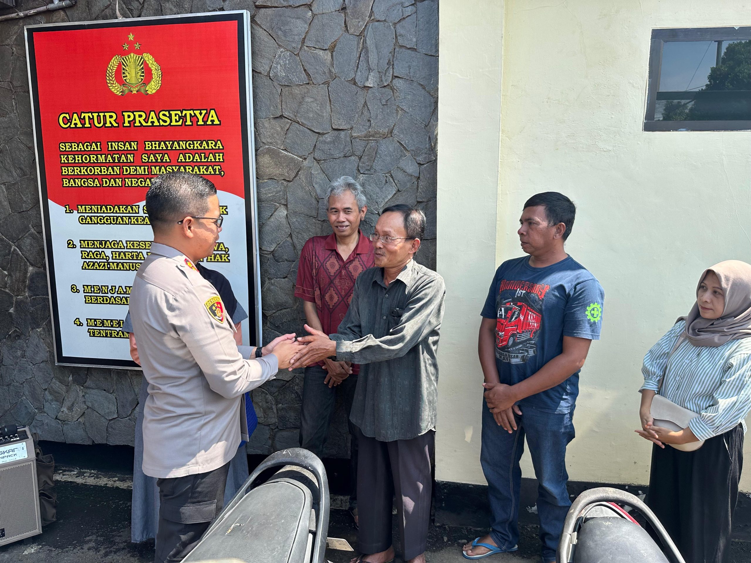 Motor Milik Warga Pegandekan Kemangkon Yang Dicuri Berhasil Ditemukan dan Di Kembalikan Oleh Kapolres Purbalingga