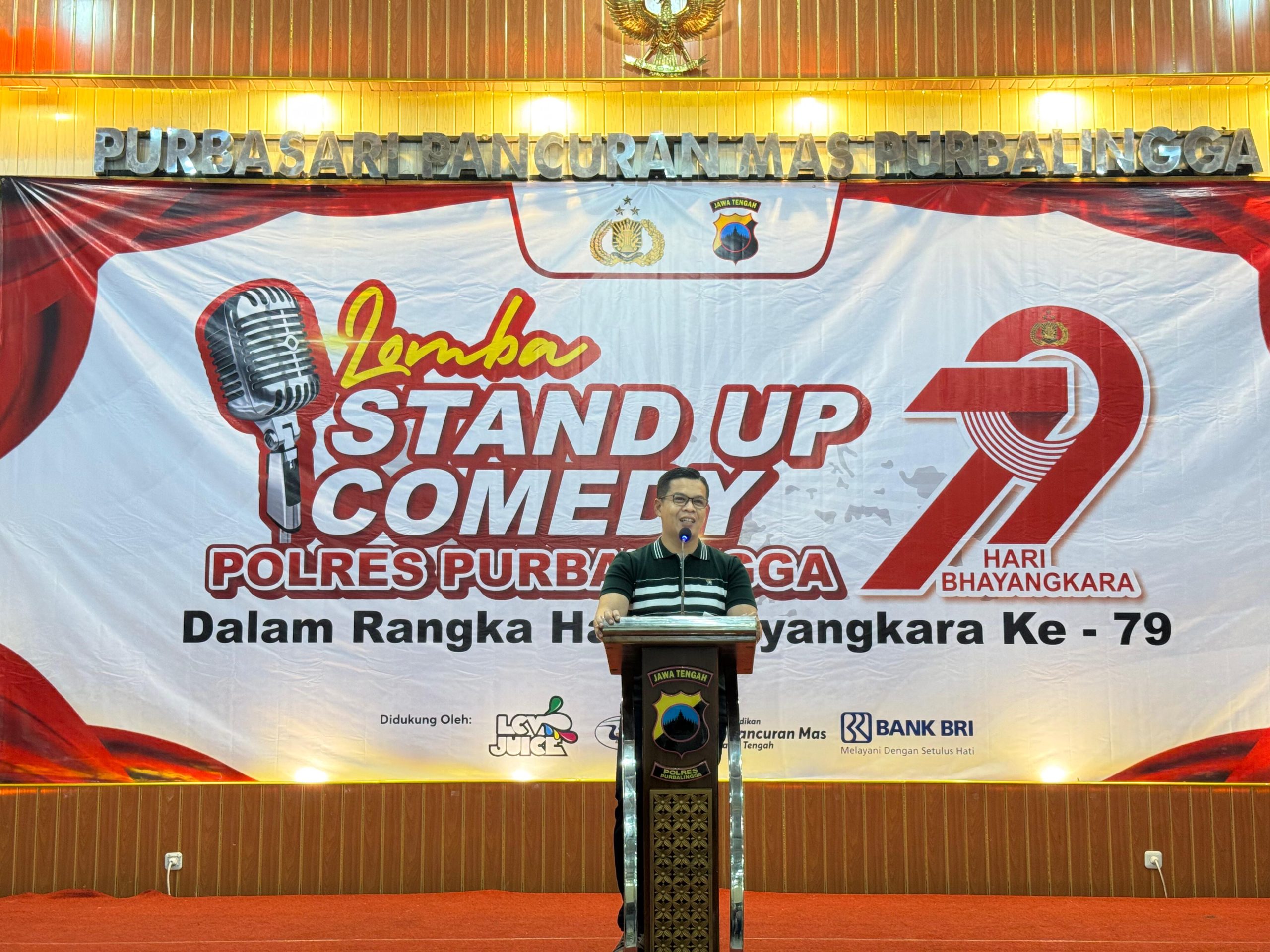 Peringati Hari Bhayangkara ke-79, Polres Purbalingga Gelar Lomba Stand Up Comedy