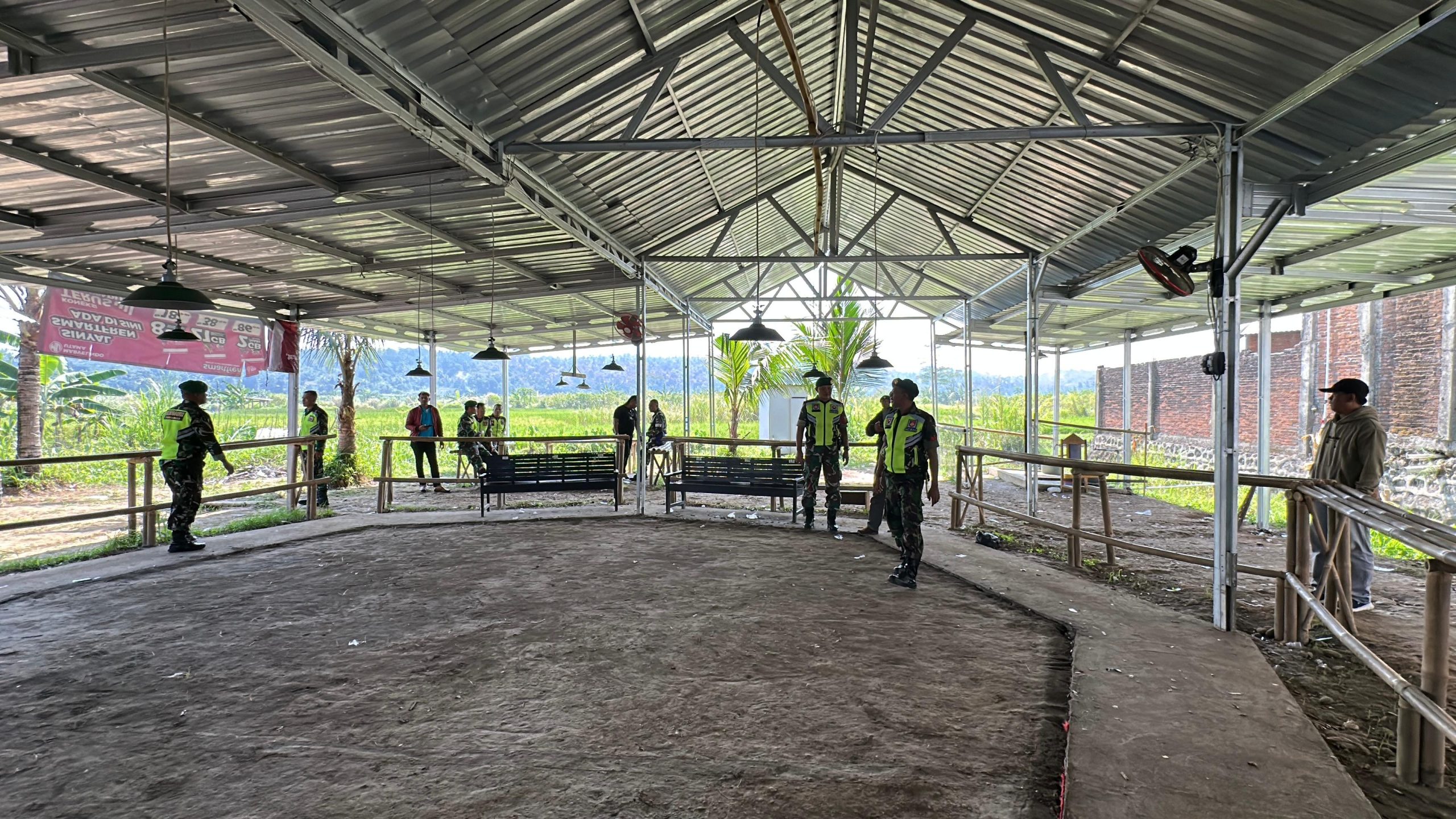 Tim Gabungan Polres Purbalingga Datangi Lokasi Yang Diduga Jadi Tempat Judi Sabung Ayam