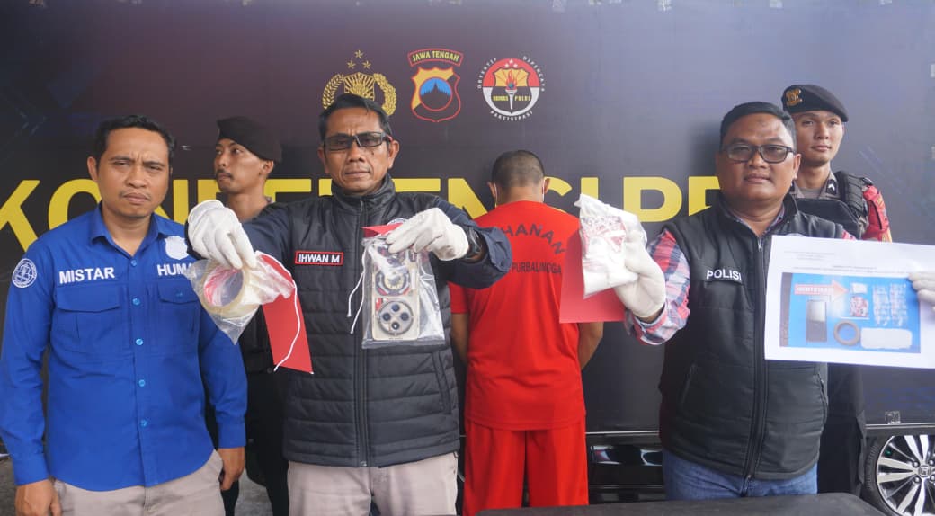 Satresnarkoba Polres Purbalingga Ringkus Kurir Sabu di Karangreja