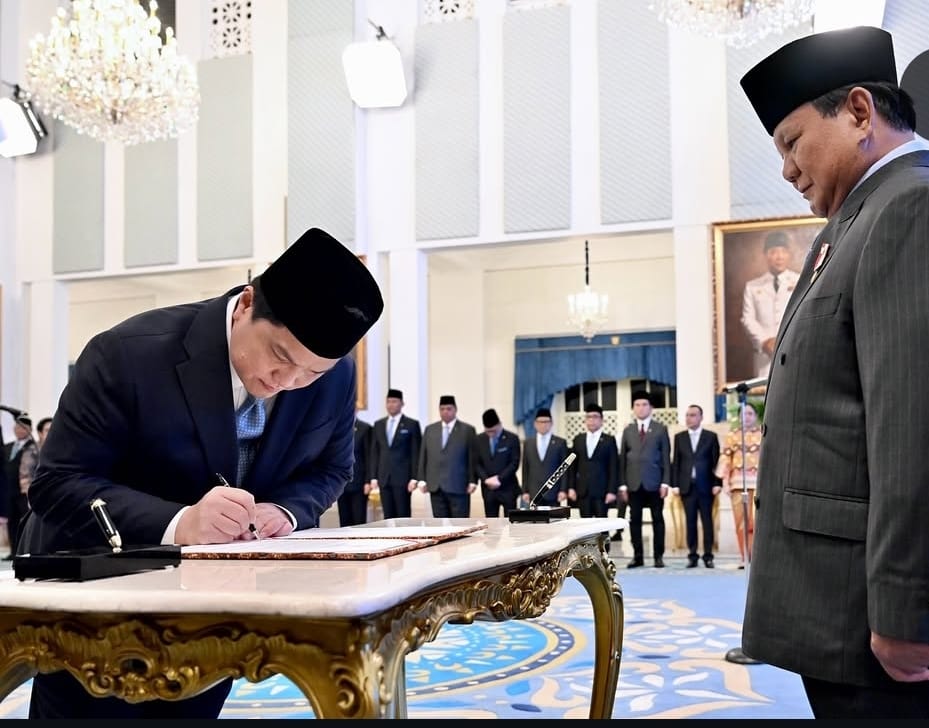 Dilantik Jadi Menpora, Akankah Erick Thohir Mundur dari Ketua  Umum PSSI?