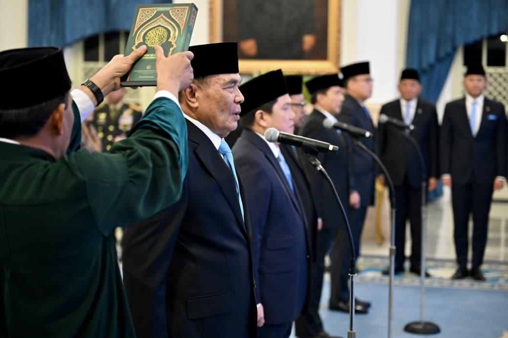 Presiden Prabowo Lantik Dua Menteri dan Tiga Wakil Menteri Kabinet Merah Putih, Ini Daftar Namanya