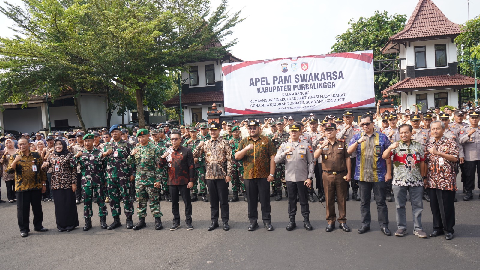 Apel PAM Swakarsa, Bupati Fahmi Ajak Perkuat Sinergi Jaga Purbalingga Kondusif
