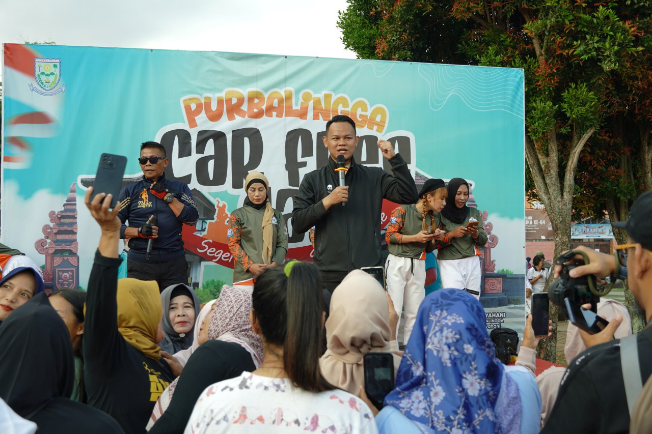 Street Run & Pesan Suara Bikin CFD Purbalingga Makin Seru, Bupati Fahmi Menang Sprint Dua Kali