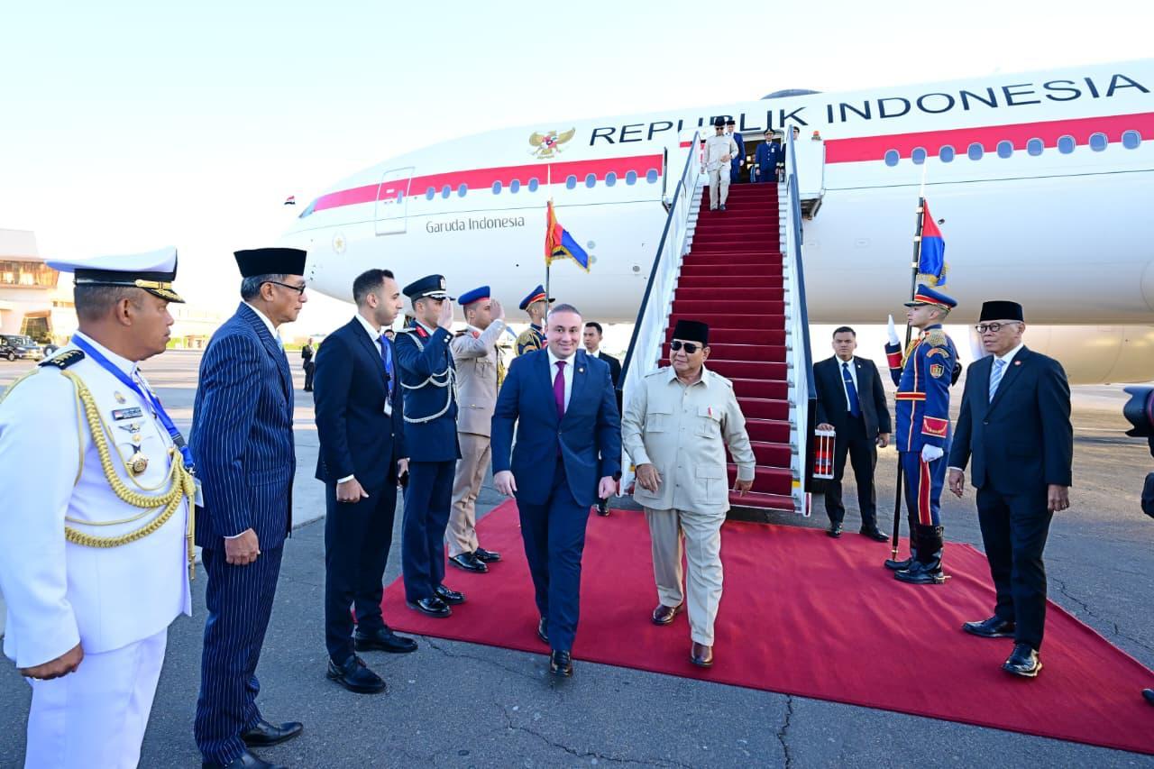 Tiba di Mesir, Presiden Prabowo Siap Hadiri KTT Perdamaian Sharm El-Sheikh