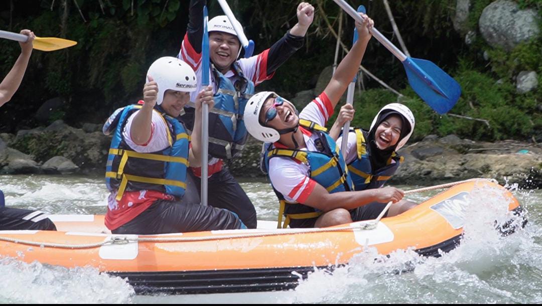 Bangun Karakter dan Disiplin, Rutan Banjarnegara Gelar Giat Fisik, Mental, dan Disiplin lewat Arung Jeram